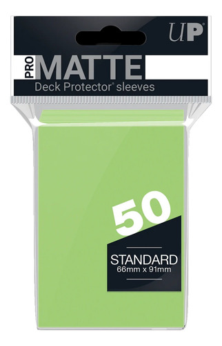 Folio Ultra Pro Standard Matte Verde Lima X50 Muy Lejano