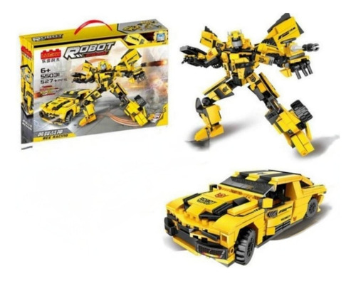 Kit De Construcción Juguete 2 En 1 Automóvil Transformers