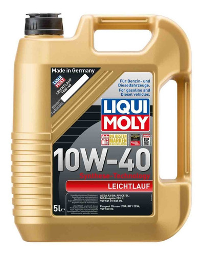 Liqui Moly Leichtlauf 10w40 5lt Aceite De Motor