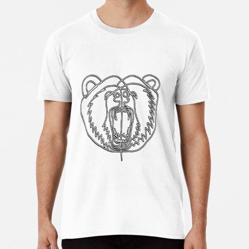 Remera One Line - Rugido De Oso Algodon Premium