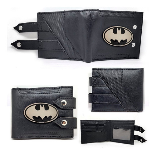 Cartera Batman Con Broche Billetera Dc Comics Metal