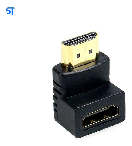 Conector Hdmi Curva Joelho 90 Graus Fhd Extensor- Ckinnfon