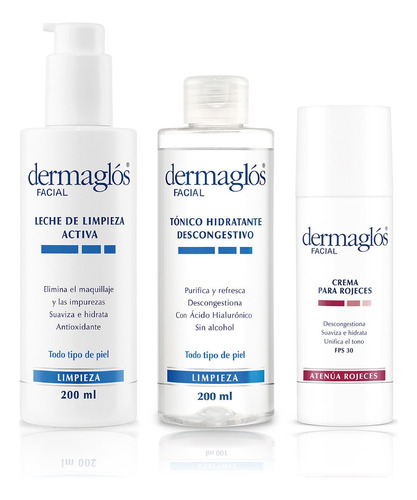 Dermaglós Combo Rutina Facial Para Piel Enrojecida