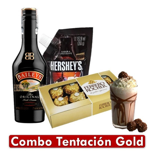 Combo Regalo Tentación Gold Baileys Ferrero Hersheys