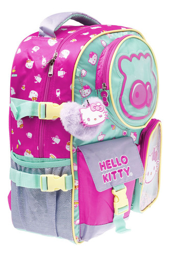 Mochila Primaria Infantil Sanrio Hello Kitty 20 L Rosa Estampado