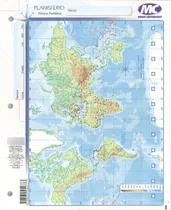 Comprar Mapas N° 3 Planisferio Físico Político Block X 40