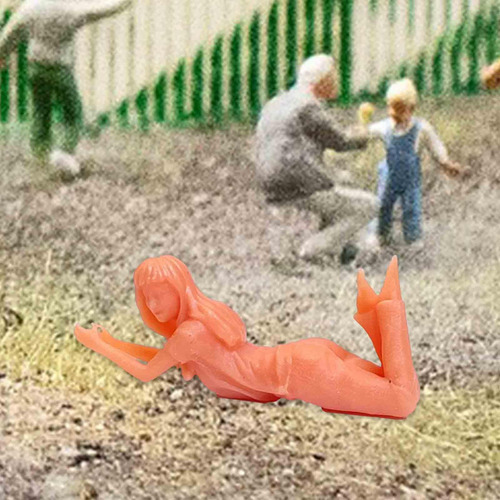 5 Diorama Figuras De Picnic Diseño En Chicas Escala Ho