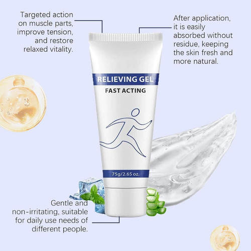 Gel Calmante Refrescante, Gel Calmante Corporal, 4 Unidades