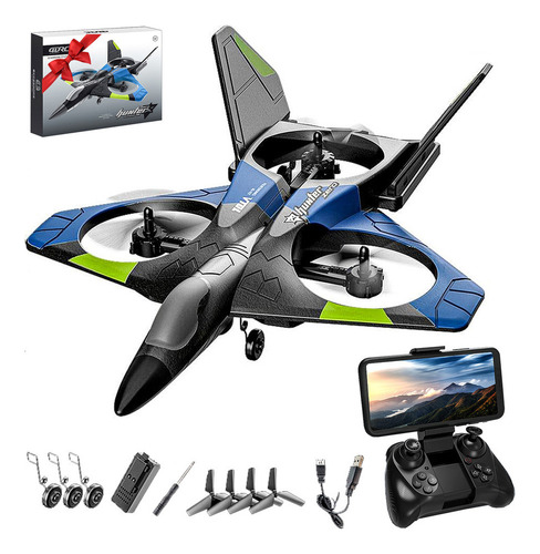Rc Plane Aero Jet Drone Avión De Control Remoto Con Cámara