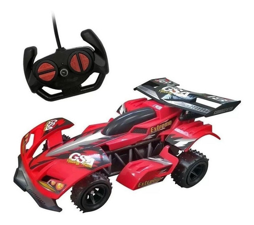 Carro de corrida de controle remoto Candide Extreme Garagem S.A. 1:22 vermelho