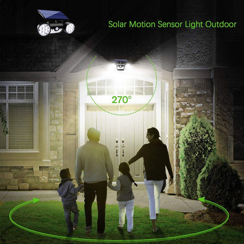 Luces De Pared Solares Con Sensor De Movimiento, Focos Led