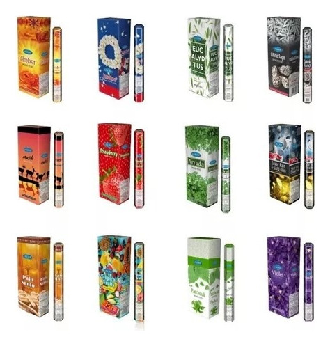 Sahumerios Hexagonales Ullas Importados Pack X 6 Sándalo