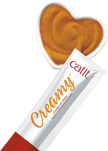 Snack para gatos Catit Creamy sabor atún 4 tubos