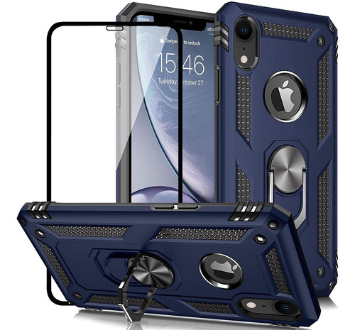 He3462 - Carcasa Para iPhone XR Con Protector De Pantalla De