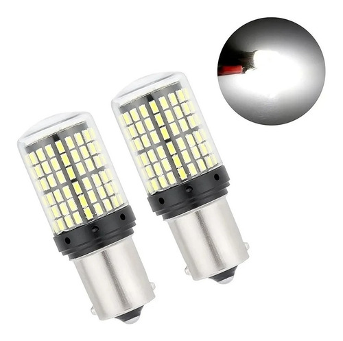 Ampolleta 144 Led Luz Freno Auto 2c Y 1 C 12v Alto Brillo.