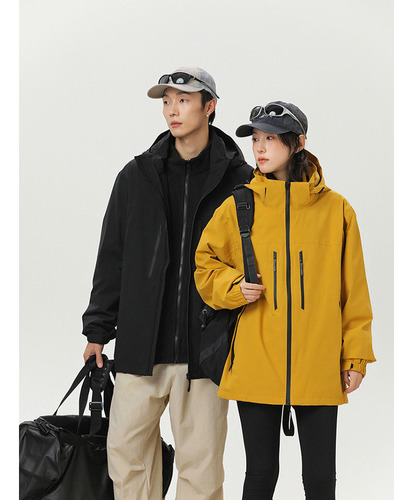 Chaqueta Softshell Impermeable Hombre Cortavientos Capucha