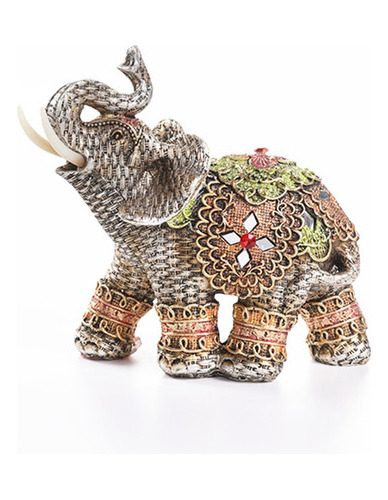 Feng Shui - Elefante Resina Estatua Riqueza Y Buena Suerte