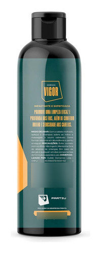 Shampoo Para Cabelo Masculino 200ml Vigor Partiu