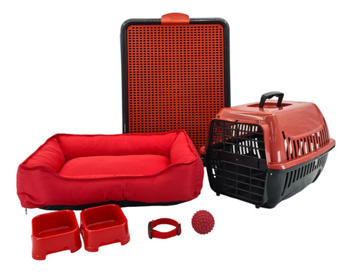 Kit Luxo Caminha P Transporte Sanitario Para Cães Peq Porte