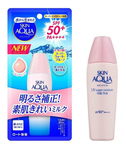 Skin Aqua Super Moisture Milk Sunscreen Pink Spf50 40ml
