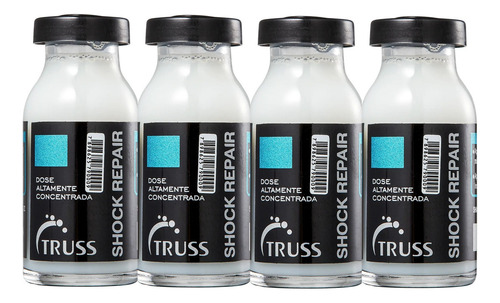 Truss Ampola Shock Repair Para Cabelos Danificados 17ml - 4p