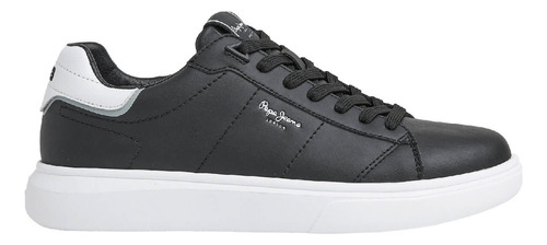 Tenis Pepe Jeans Hombre Eaton Basic Negro - Blanco - Talla 9