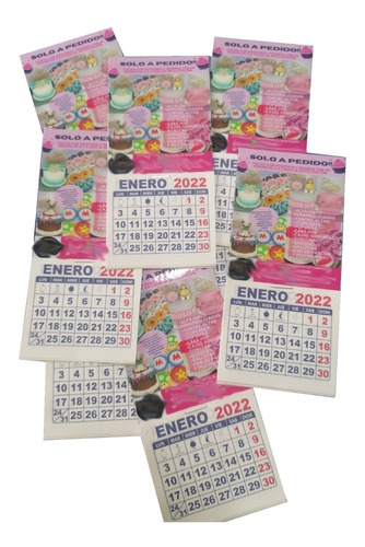 50 Mini Calendarios Imantados Laminados 2023 Personalizados