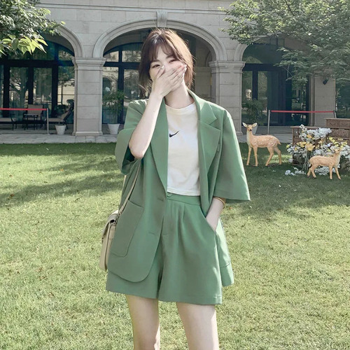 Traje Casual Para Mujer, Conjunto De Chaqueta Y Pantalones C