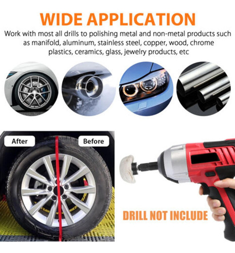 Kit De Pulido Para Coche Pulidora Para Taladro Accesorio Par