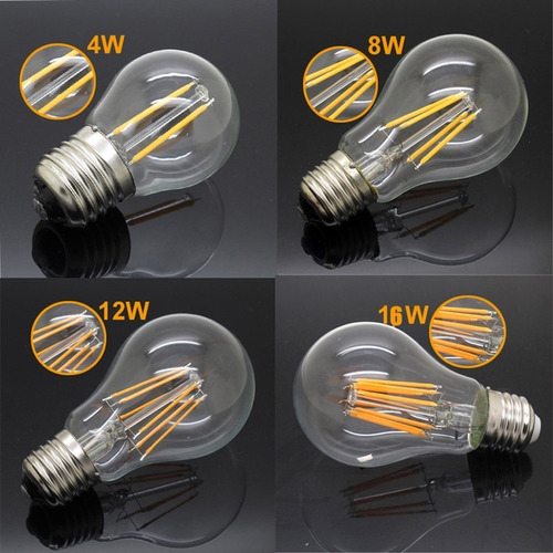 Imagen 2 de 4 de Lampara Retro Led Philips Vintage E27 6w Simil Filamento