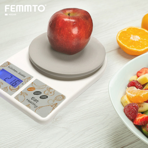 Imagen 8 de 10 de Balanza Electronica Digital Cocina 10 Kilos Alta Precisión Capacidad máxima 10 kg Color Gris