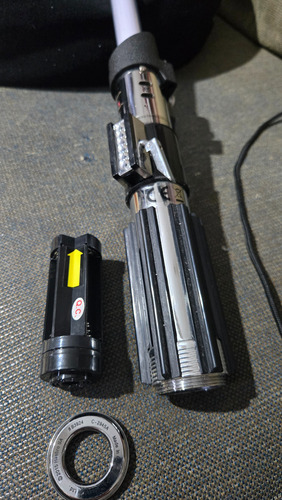 Sabre De Luz Lightsaber Darth Vader Da Hasbro Force Fx Preto E Branco (Usado)