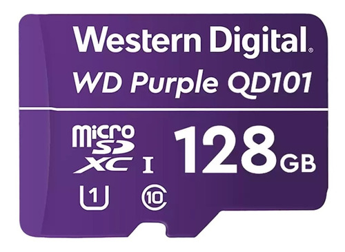Memoria Micro Sd 128gb Wd Purple Surveillance Clase 10