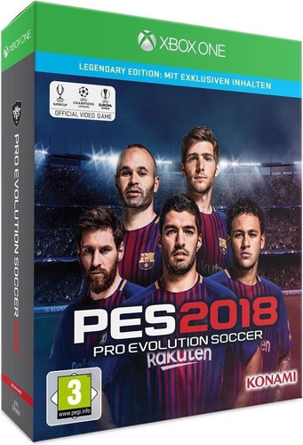 Pes 2018 Legendary Edition Xbox One Físico Nuevo