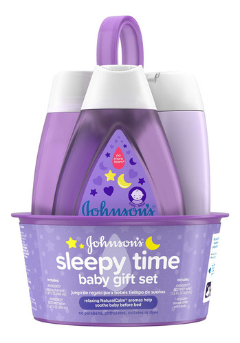 Jabon De Baño Bebe  Johnson's Sleepy Time Bedtime Baby Set D