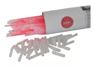 100 Pulseras Premium Glow Cyalume Neon Color Rosa 12 Hrs