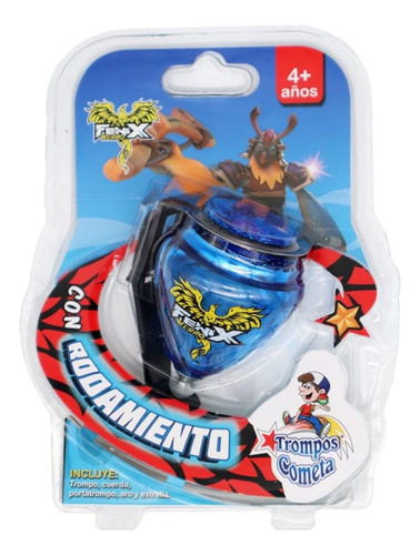 1 Trompo Turbo Fenix Cometa Rodamiento Turbo Elige Color Azul Marino