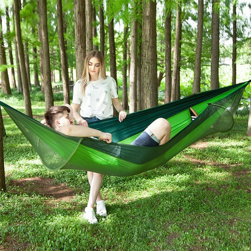 140 X 260 Cm Camping Hamaca Con Mosquitera Hamaca Y