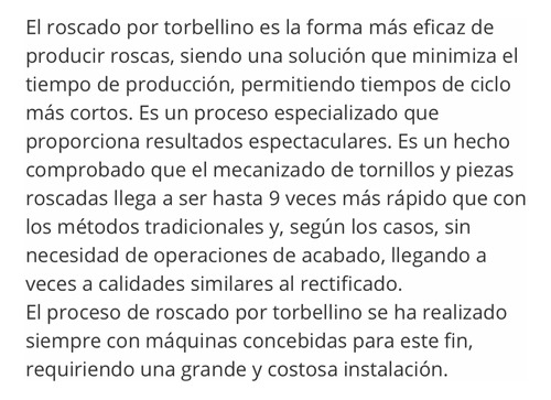 Sinfinera Roscadora Torbellino Para Torno Vea Video Envíos