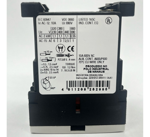 Contactor Auxiliar Siemens Sirius 3rh1140-1ac10 24v Ac