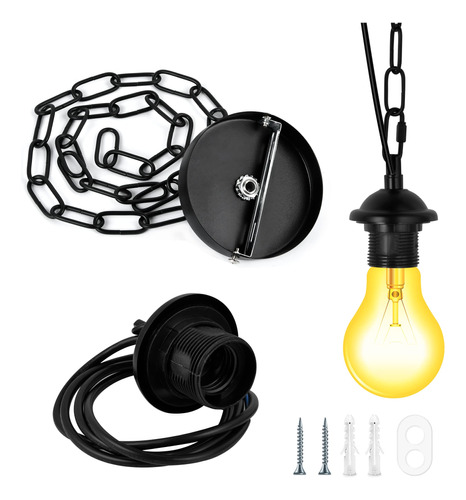 Aemygo Kit De Cable De Luz Colgante Industrial De 3.6 Pies,