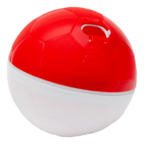 Brinquedo Interativo Liberador Petisco Cães Mini Crazy Ball Cor Vermelho/Branco