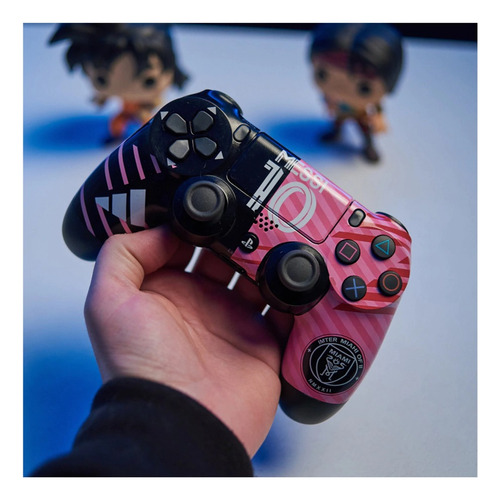 Joystick Inalámbrico Compatible Con Ps4 Pc Android Messi Rosa