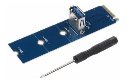 Imagen 7 de 9 de Adaptador Ngff M.2 A Pcie Mineria Riser M2 A Usb3 - Cripto