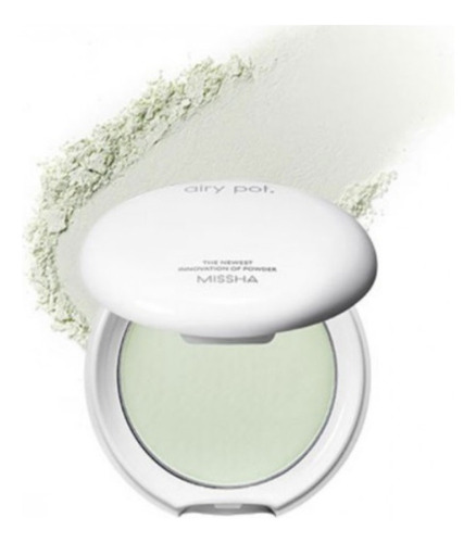 Pó Compacto Missha Airy Pot Pressed Powder Tom Mint - 5g