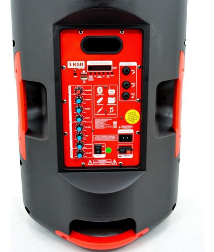 Imagen 4 de 5 de Bafle Recargable Pantalla Neon Prof 15pLG 30000w Pmpo 7515sc