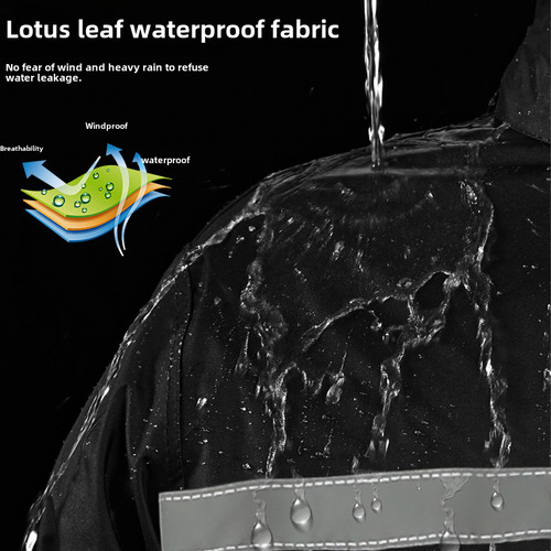 .. Conjunto De Traje De Lluvia Reflectante Para Montar En