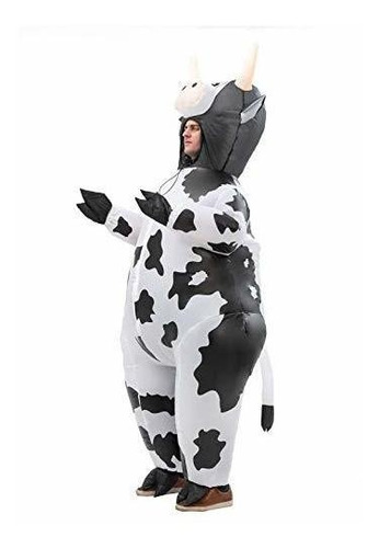Disfraz Inflable Talla Única Para Adulto De Vaca Cosplay