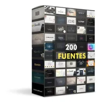 Comprar Mega Pack 200 Fuentes De Tipografía Moderna Bundle Fonts