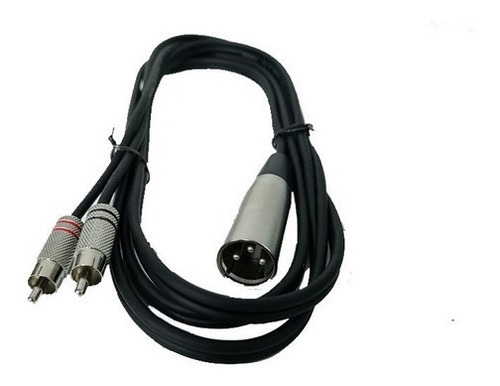Imagen 3 de 7 de Cable Profesional Pro Audio Rca A Canon Xlr Macho 3,6 Mts